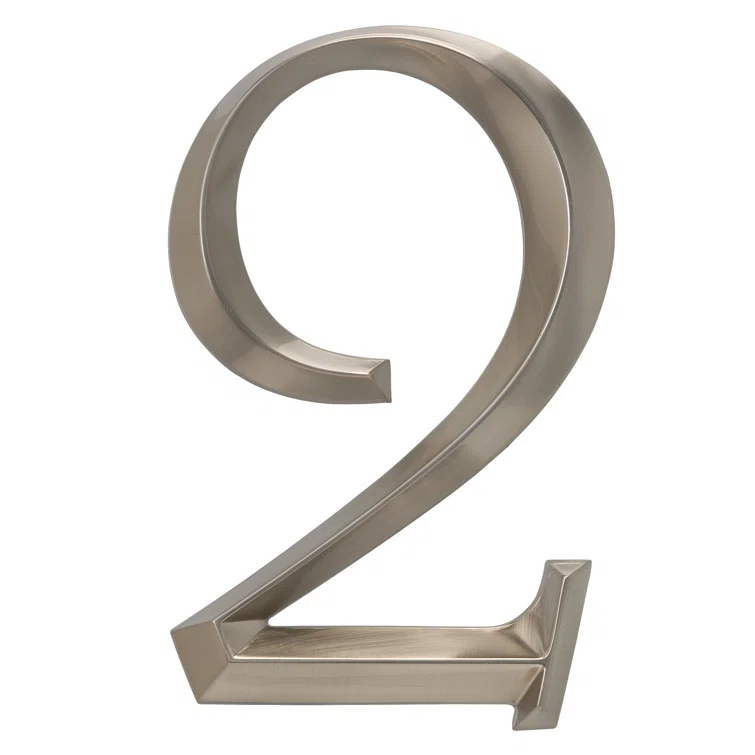 Whitehall Products 6 in. Surface Mount House Number