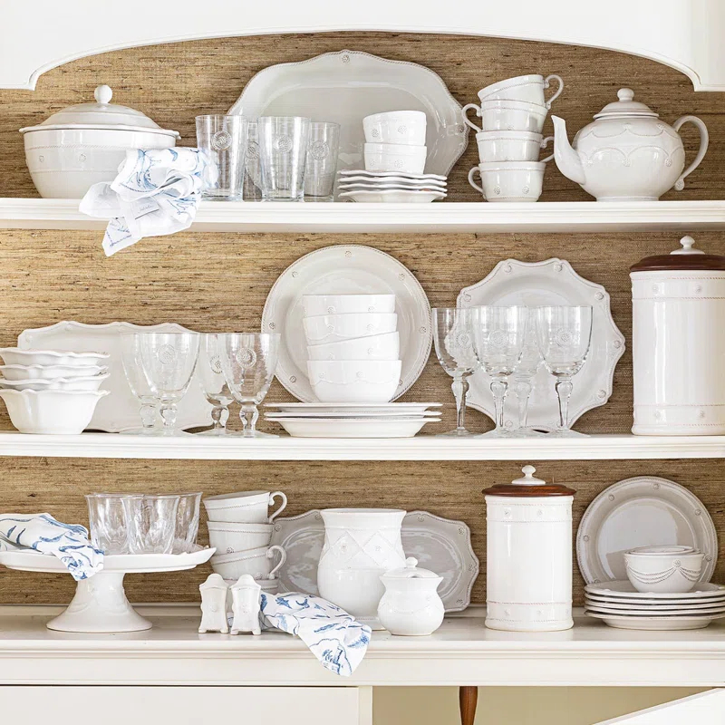 Juliska Berry & Thread 14" Decorative Tray - Whitewash