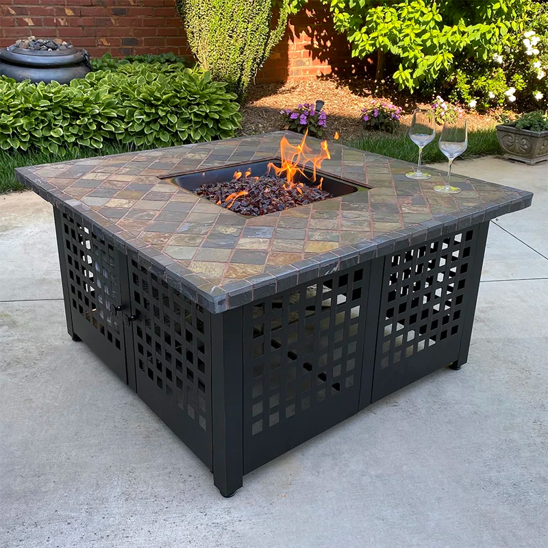 Endless Summer Elizabeth by Endless Summer, Square LP Gas Fire Pit