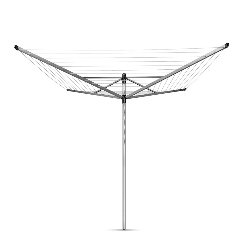 Brabantia Brabantia Lift-O-Matic Outdoor Clothesline 197 Feet (60m) of Drying Space, with Metal Ground Spike and Protective Cover