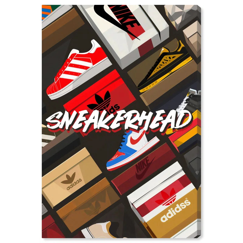 Notori Art Notoriart Sneakerhead Collection Framed Sneaker 1 Piece Canvas Wall Art