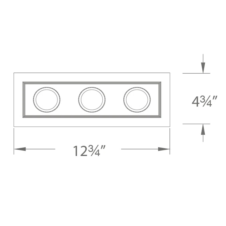 WAC Lighting LED Adjustable Recessed Trim MT-3LD311R-F930BK