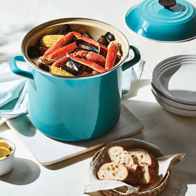 Le Creuset Enamel on Steel Stockpot with Lid