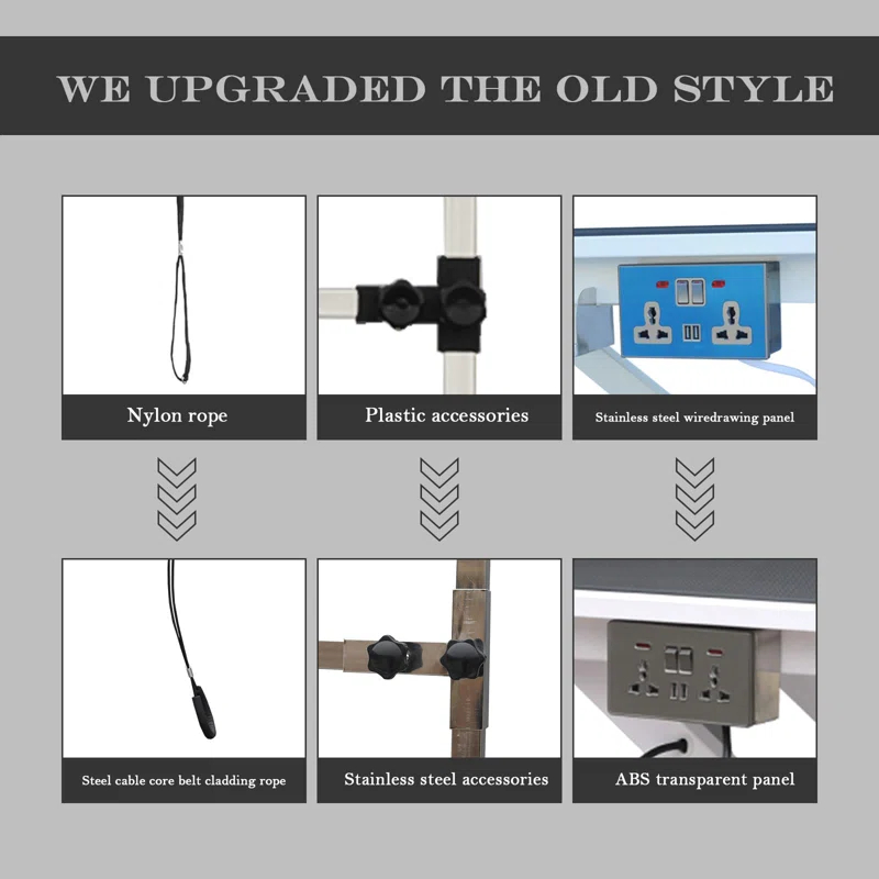 SoarFlash 36'' H x 49.6'' W x 26'' D Metal Adjustable Dog Electric Grooming Table