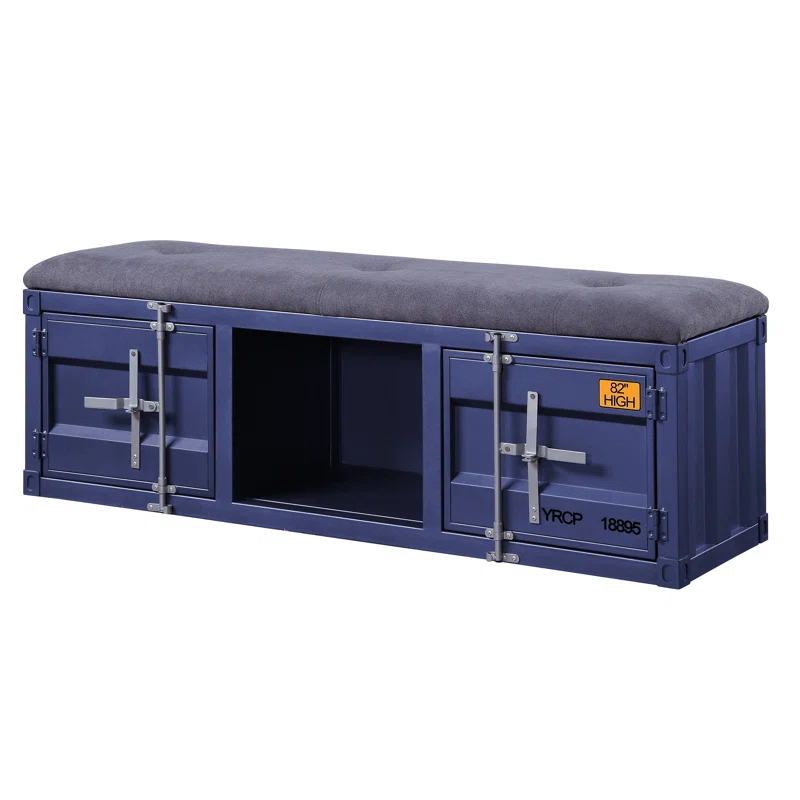 Acme Cargo Fabric Upholstered Storage Bench