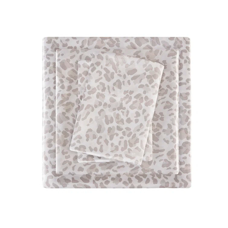 Madison Park Essentials Printed Satin Luxury Sheet Set