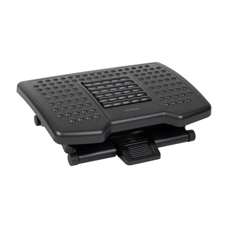 Mind Reader Mind Reader Foot Rest, Under Desk at Work, Ergonomic, Height Adjustable, Plastic, 18"L x 13"W x 6.75"H