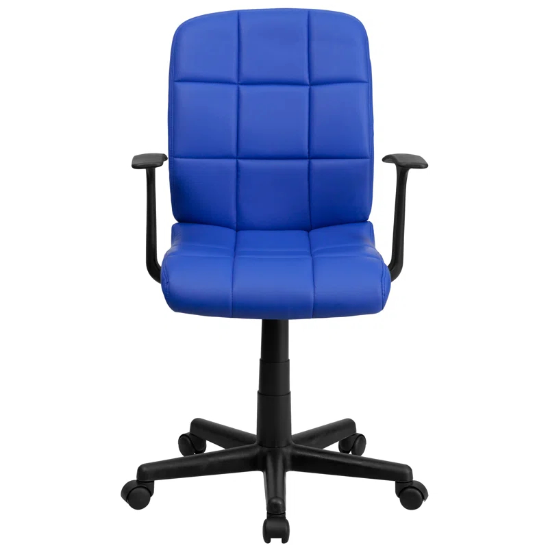 ColorLife Bonavant Mid-Back Quilted Vinyl Swivel Task Office Chair