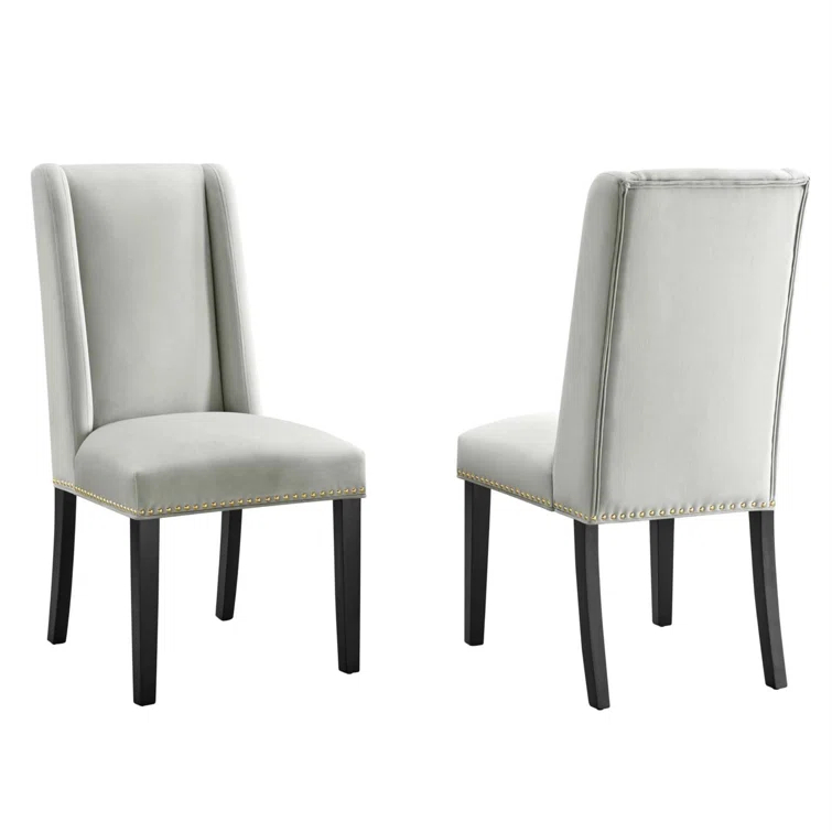 Modway Modway Baron Performance Velvet Dining Chairs - Set of 2