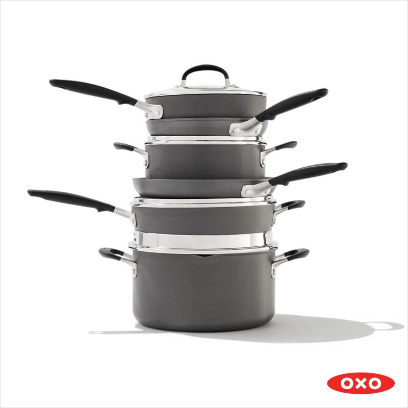 OXO OXO 10 Piece Anodized Aluminum Cookware Set