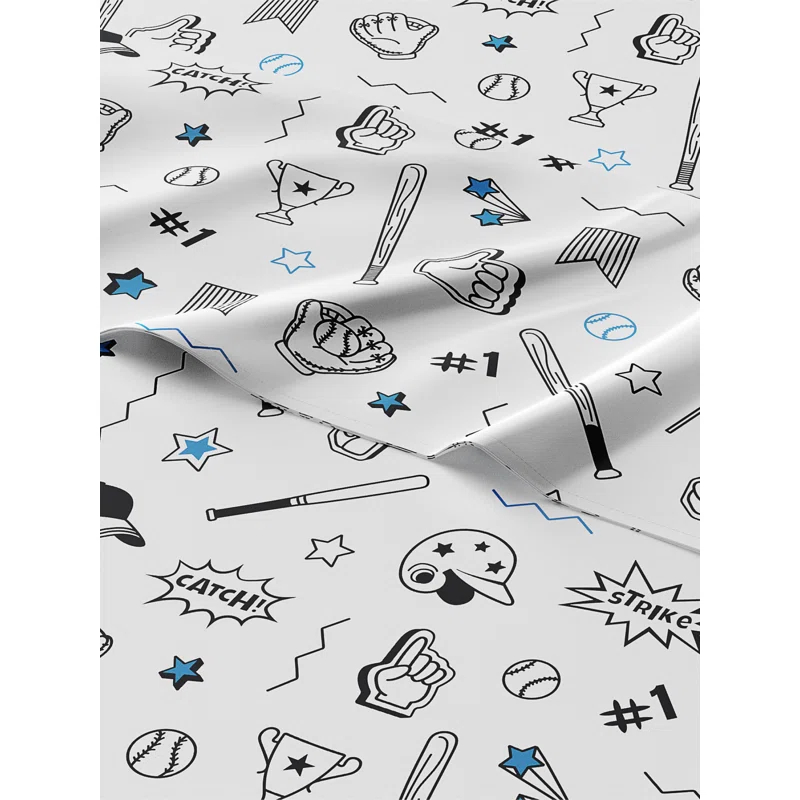 CGK Linens 4 Piece Kids Microfiber Sheet Set - Wrinkle Free - Cute, Cozy, Soft