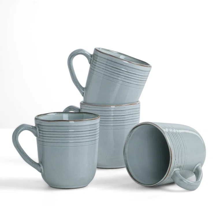 Evansburg 14oz Stoneware Coffee Mug- Service for 4 (Set of 4)