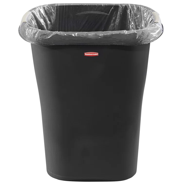 Rubbermaid Commercial Products Plastic Open Kitchen Trash Can - 8 Gallons