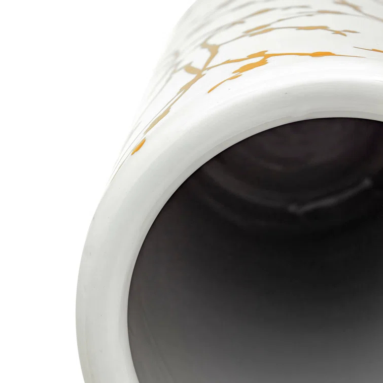 Everly Quinn Handmade Ceramic / Porcelain Floor Vase
