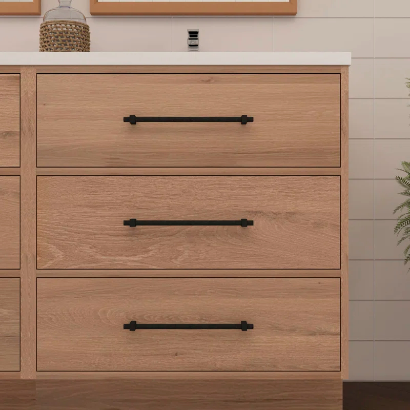 MEBO Victoria 58.9'' Double Bathroom Vanity with Acrylic Top
