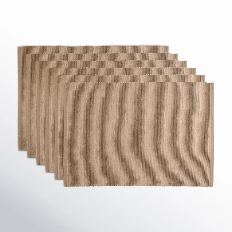 Pumpkin Spice 6 Piece Cotton Placemat Set (Set of 6)