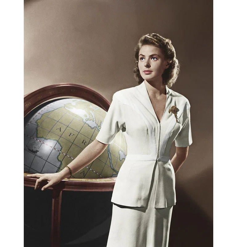 Astoria Grand Astoria Grand Hollywood Photo Archive Gallery Wrapped Canvas Art Titled: Ingrid Bergman - Casablanca