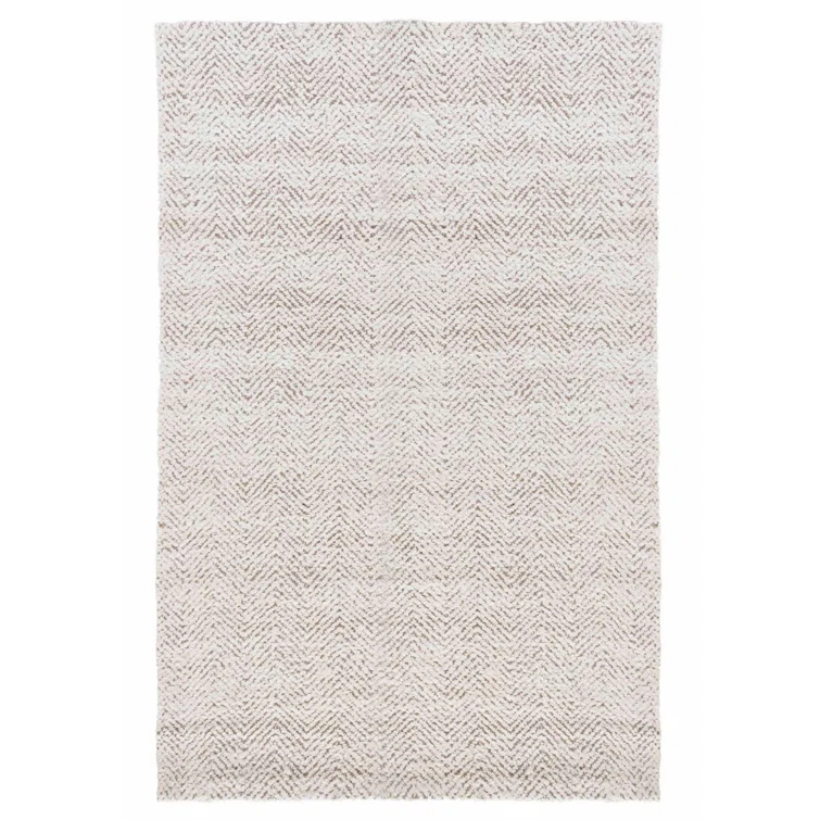 Villa by Classic Home Chevron Handwoven Jute Ivory Area Rug