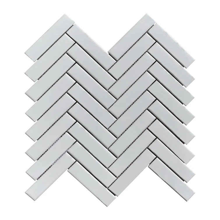 ES Stone Herringbone 0.91" x 4" Porcelain Herringbone Mosaic Wall & Floor Tile (Set of 10)