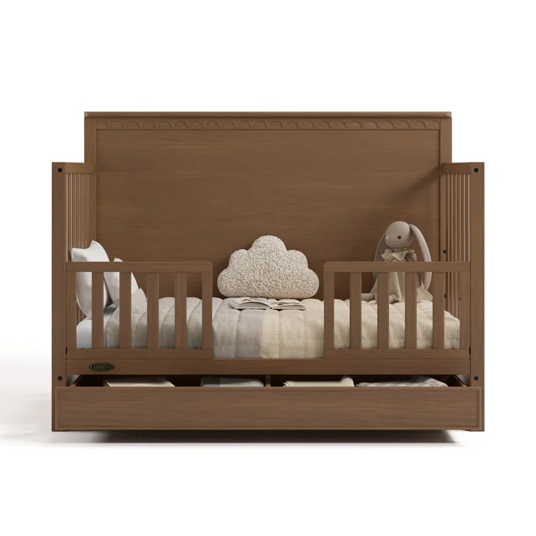 Sasha 5-In-1 Convertible Crib With Drawer