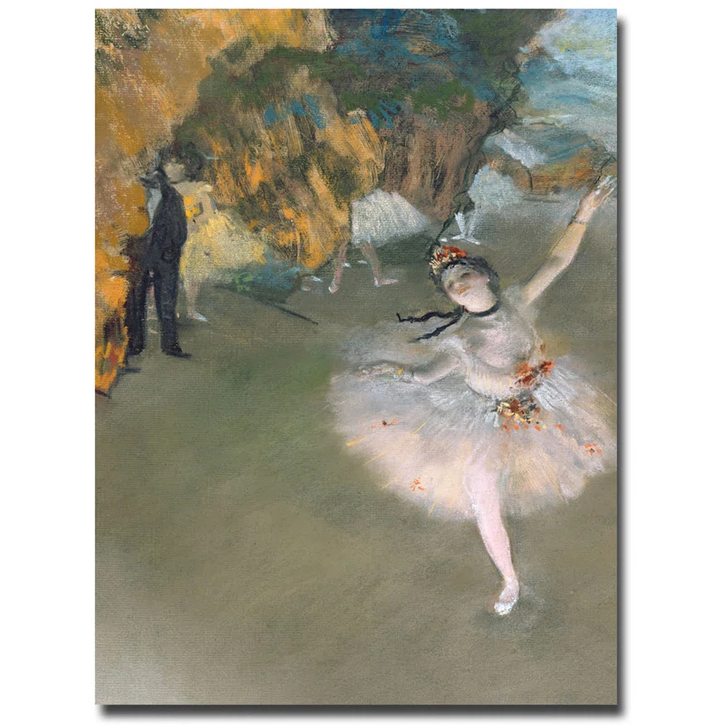 Vault W Artwork " The Star, 1876 " by Edgar Degas Painting Print