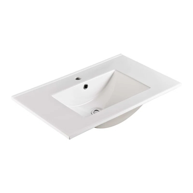 Bellaterra Home 30'' Ceramic Single Bathroom Vanity Top with Sink
