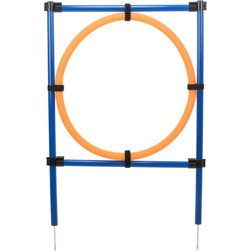 TRIXIE Dog Agility Ring, Portable Dog Hoop, Obstacle Course Equipment