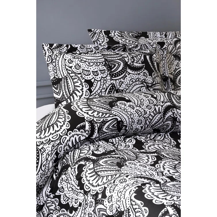 Brooks Brothers Black&White Paisley Guest Room Case Pack | Wayfair