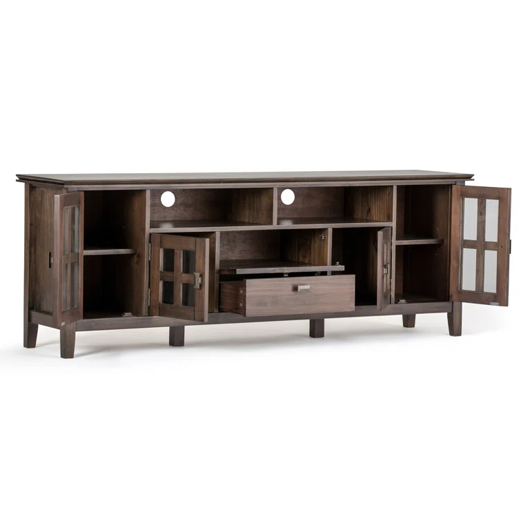 Simpli Home Artisan SOLID WOOD 72 inch TV Media Stand