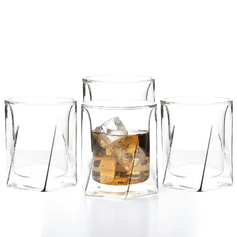 Lemonsoda Lemonsoda Double Wall Hexagon Whiskey Glasses