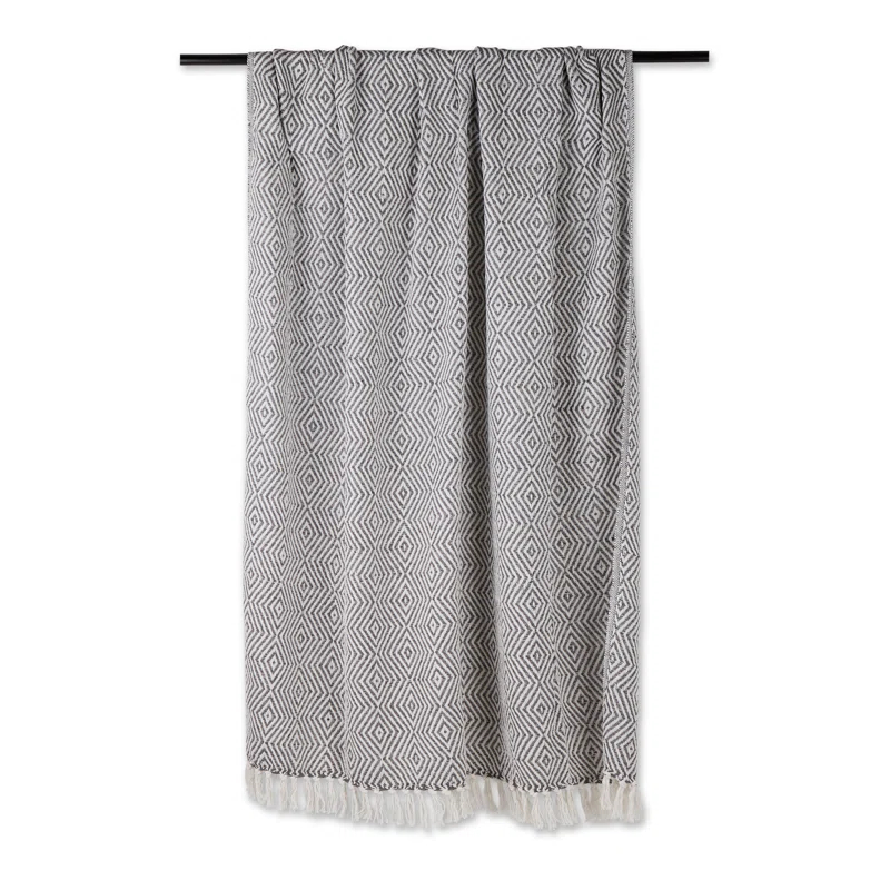 Design Imports Hand Woven Throw Blanket