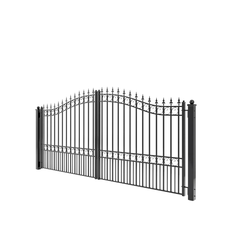 ALEKO Steel Dual Swing Driveway Gate - LONDON Style