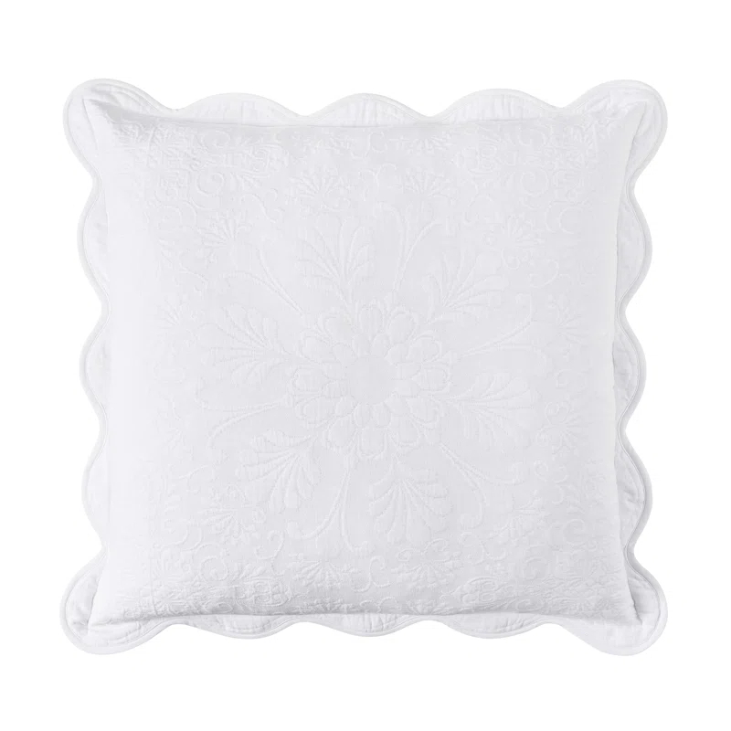 Historic Charleston Historic Charleston Charleston Estate Sham, Scalloped Pillow Cover, Single
