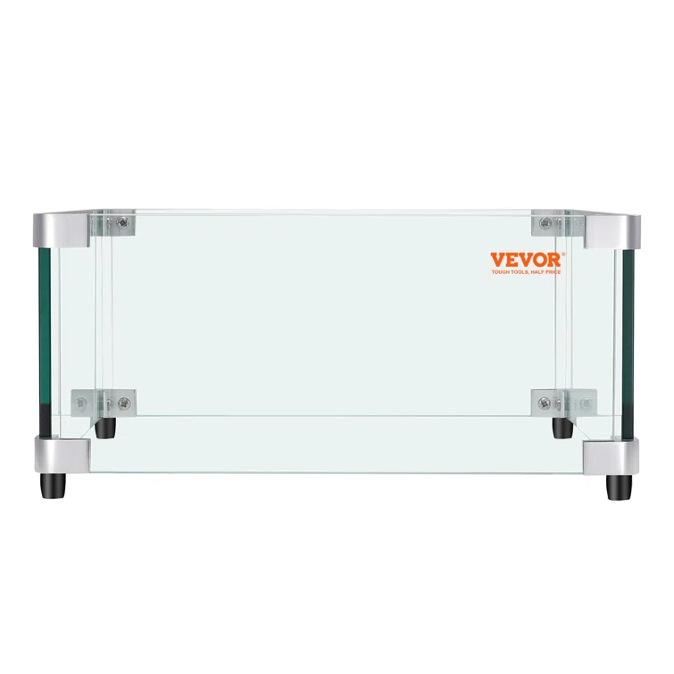 VEVOR Tempered Glass Fire Pit Accessory (Set of 4)