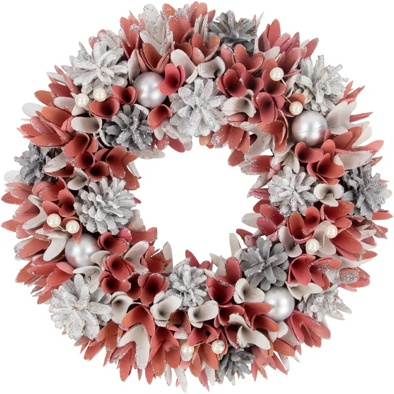 Northlight Seasonal Faux Pinecone Wood 13'' Wreath