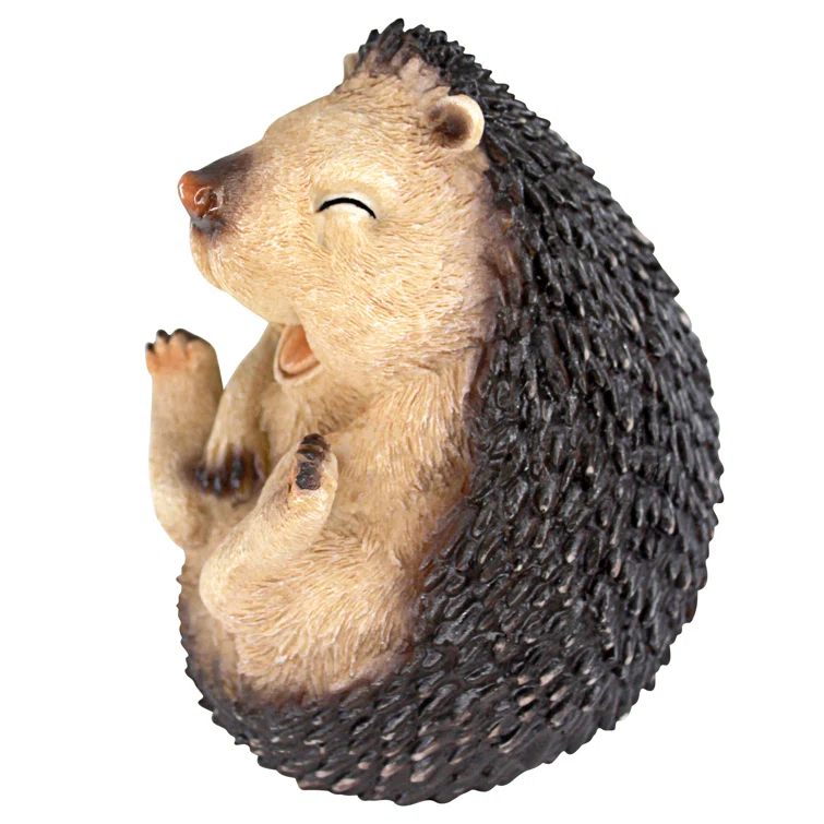 Design Toscano Small Roly-Poly Laughing Hedgehog Statue