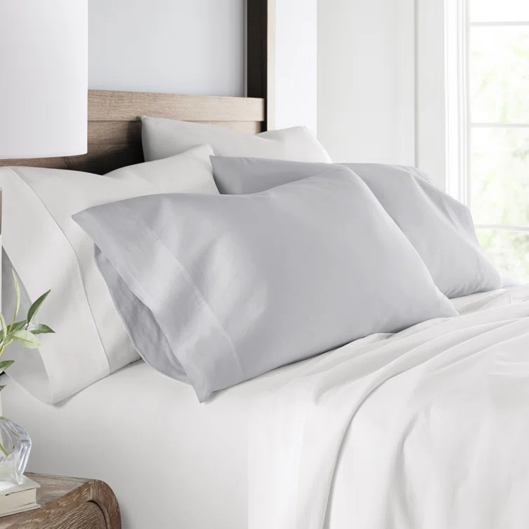 Becky Cameron Luxury Rayon From Bamboo Pillowcase Set Cooling Silky Soft Bedding (Set of 2)