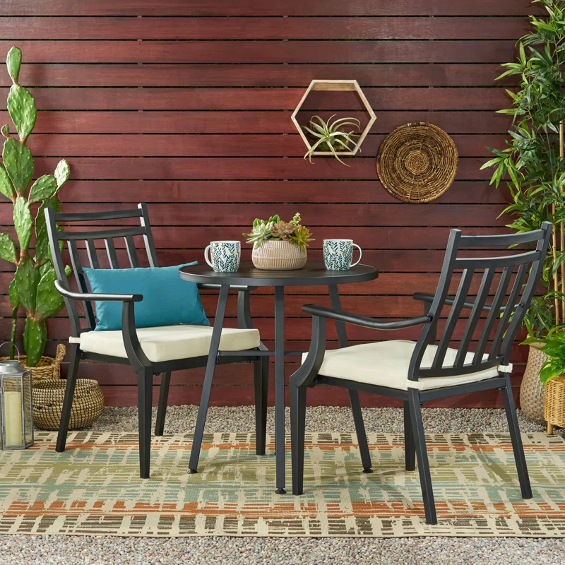 Red Barrel Studio® 3-Piece Metal Outdoor Bistro Set