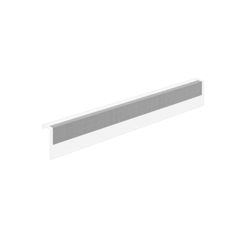 Baseboarders Baseboarders Basic Galvanized Steel Easy Slip-On Baseboard Heater Cover ONLY - White | ENDCAPS SOLD SEPARATELY