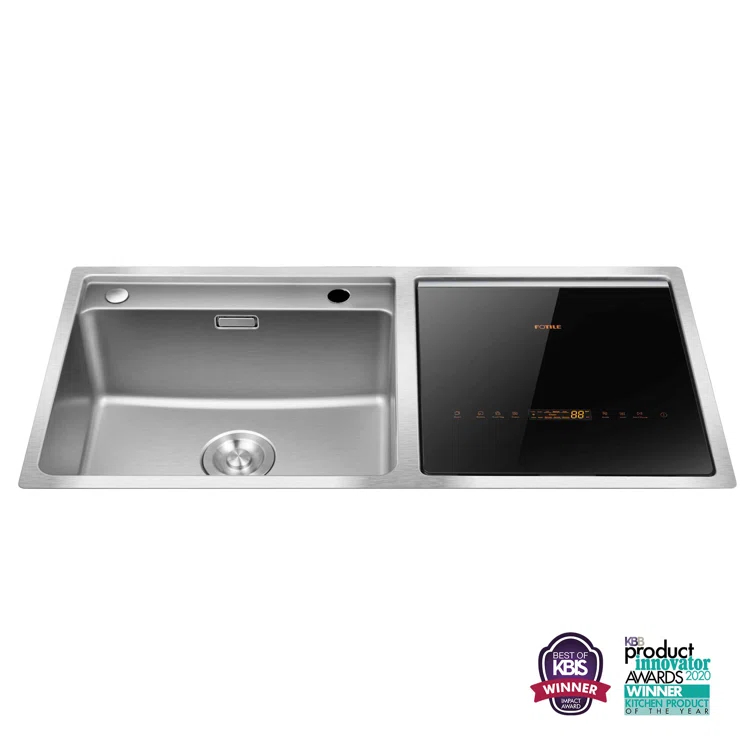 FOTILE FOTILE Right Orientation 2-In-1 In Sink Dishwasher 18-in Top Control Built-In Dishwasher, 57.8-dBA Standard Sound Level SD2F-P3