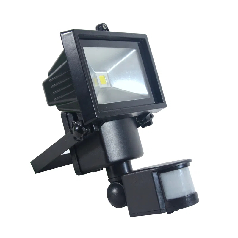 1 - Head LED Solar Powered Dusk to Dawn Outdoor Security Flood Light with Motion Sensor