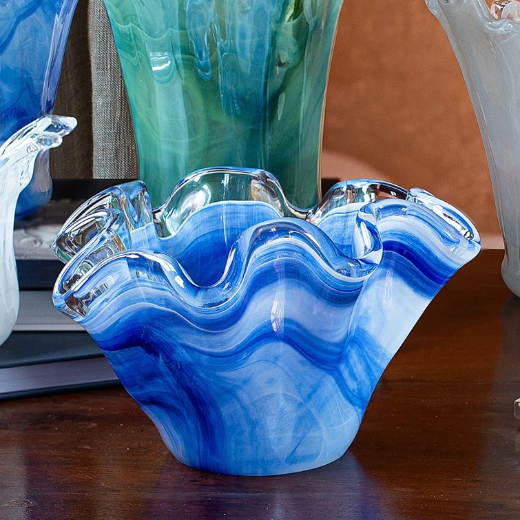 VIETRI VIETRI Onda Glass Serving Bowl