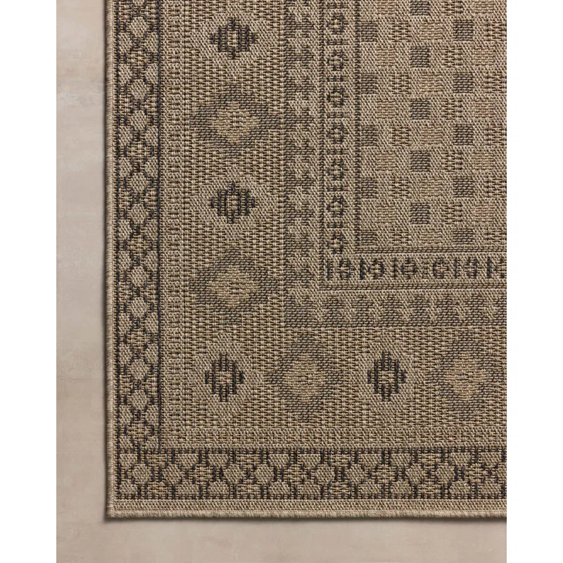 Chris Loves Julia x Loloi Providence Dove / Charcoal Indoor/Outdoor Area Rug