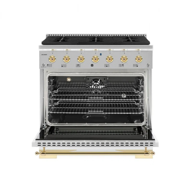 Hallman Industries Hallman Industries 36" Smart Dual Fuel Freestanding Range with 6 Burners
