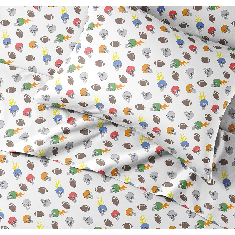 CGK Linens 4 Piece Kids Microfiber Sheet Set - Wrinkle Free - Cute, Cozy, Soft
