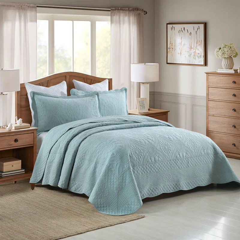 Tfshasta Cotton Twill Patchwork Quilt Set