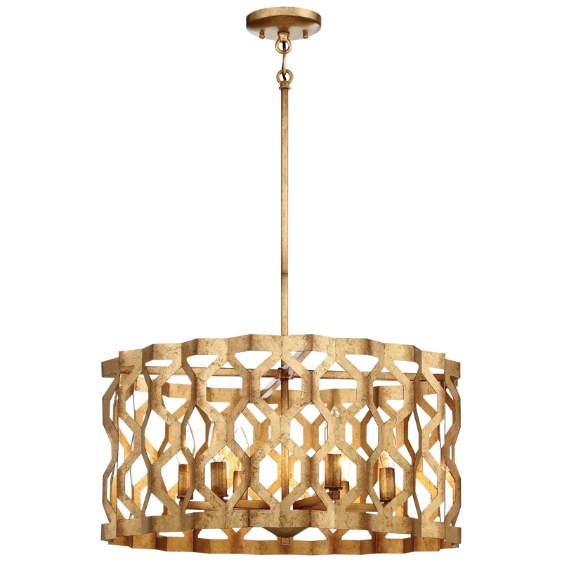 Coronade 5 - Light Dimmable Drum Chandelier