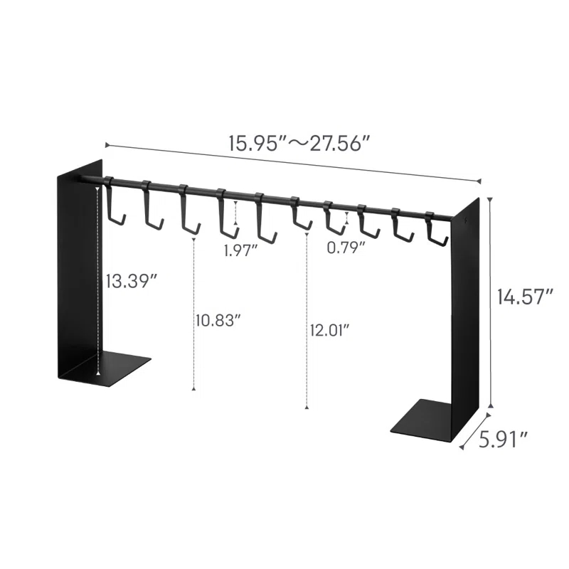 Yamazaki Home Yamazaki Home Hat Hanging Organizer, Steel, Holds 5.5 Lbs, Adjustable