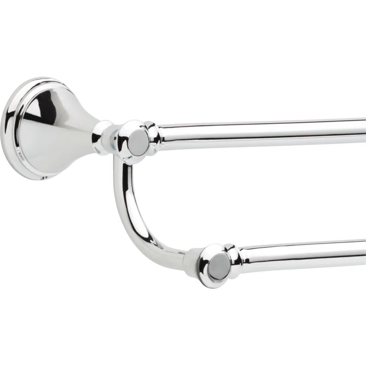 Cassidy 24 in. Wall Mount Double Towel Bar Bath Hardware Accessory