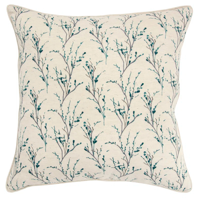 Rizzy Home Embroidered Cotton Throw Pillow